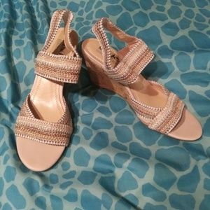 Coach and Four wedge sandals